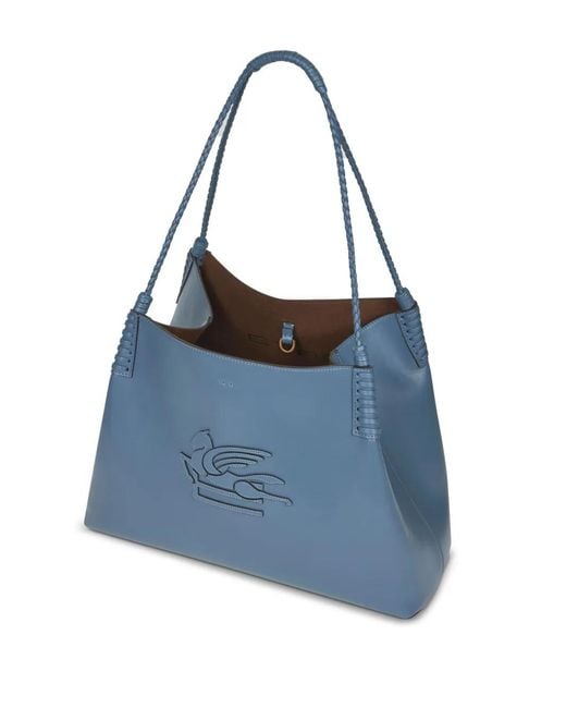 Etro Blue Tote Bags