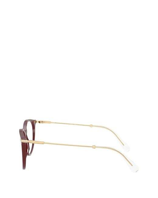 Swarovski Red Oval-Frame Glasses