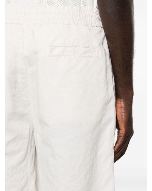 Shorts con coulisse di Brunello Cucinelli in White da Uomo