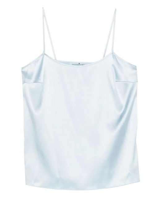 Ermanno Scervino Blue Spaghetti-Strap Top