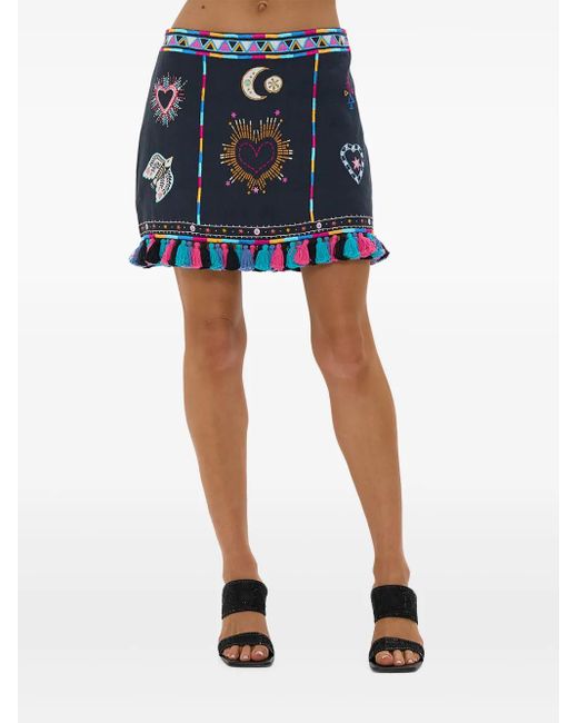 Camilla Blue Nubian Nights A-Line Skirt