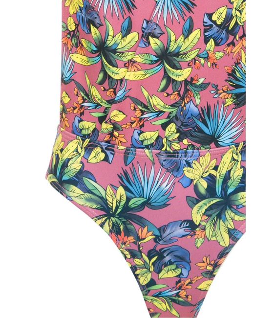 Amir Slama Blue Printed Swimsuit