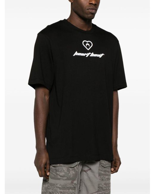 T-shirt Heart Flag en coton biologique MARINE SERRE en coloris Black