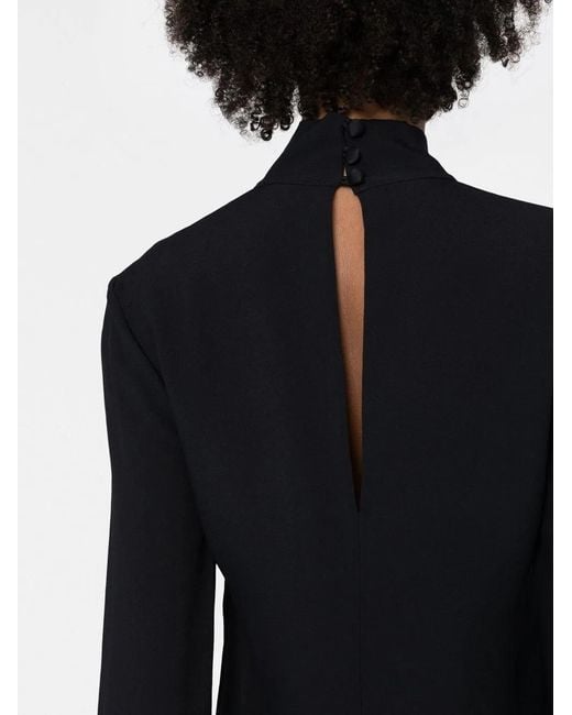 ‎Taller Marmo Black Gina Feather-Trim Mini Dress