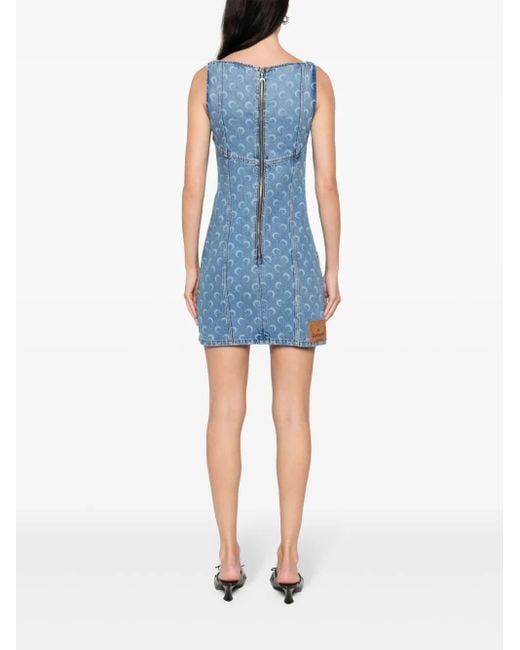 MARINE SERRE Blue Dresses