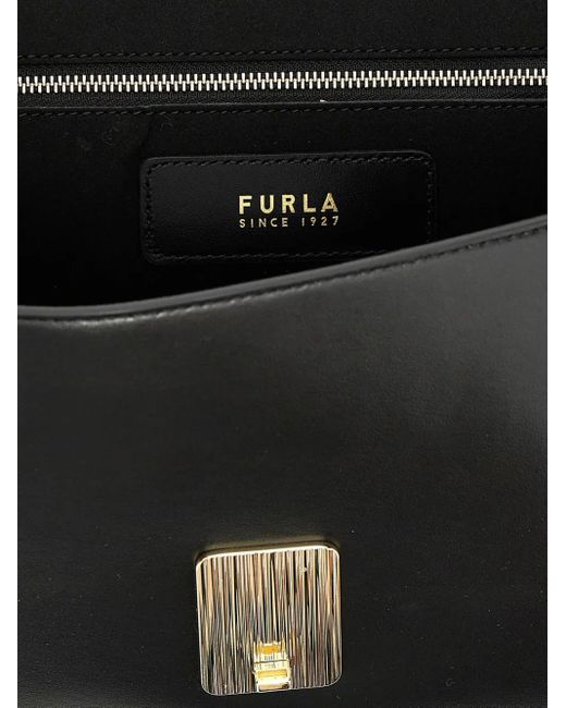 Furla Black Medium Meridiana Shoulder Bag