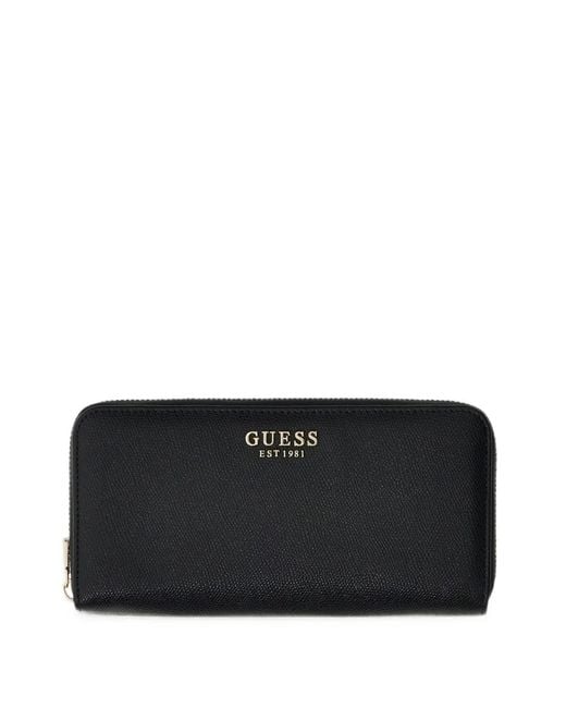 Guess Black Amorette Zip-Around Wallet