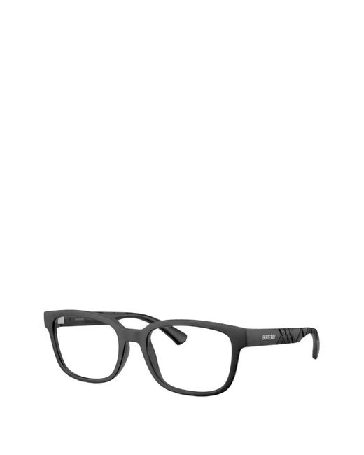Burberry Black Rectangle-Frame Glasses for men