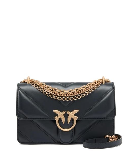 Pinko Black Mini Love Bag One Shoulder Bag