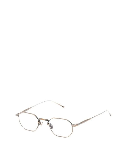 Matsuda White Lunettes De Vue À Monture Géométrique