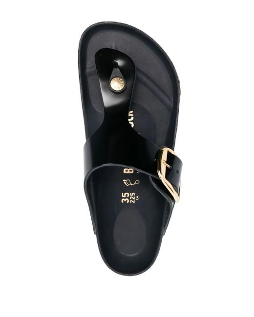 Birkenstock Black Gizeh Big Buckle 35Mm Slides