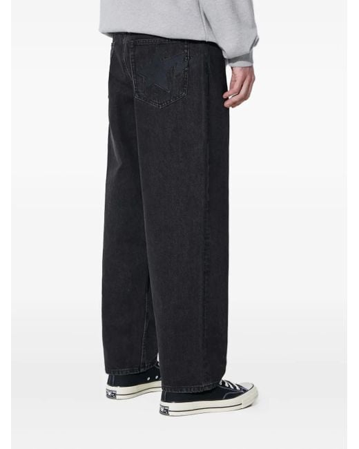 A Bathing Ape Black Straight-Leg Jeans for men
