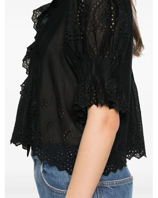 Doen Black Henri Blouse