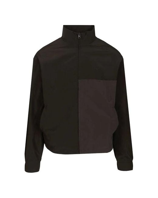Arte' Black Zip-Up Jacket for men