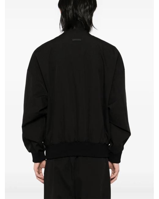 Fear Of God Black High-Neck Track Jacket for men