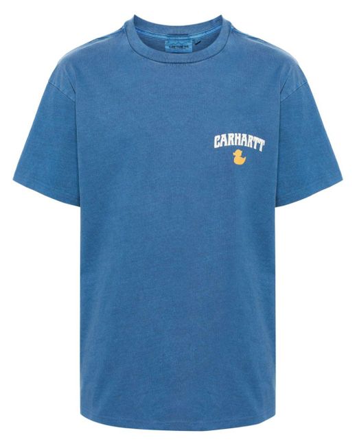 Carhartt Blue Duckin' Cotton T-shirt for men