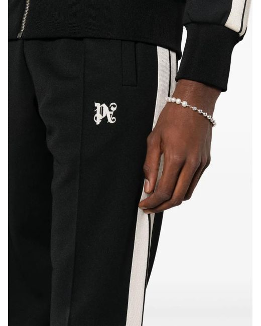 Palm Angels Black Classic Track Pants for men
