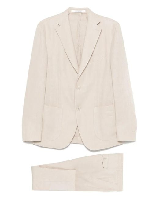 Eleventy Natural Linen Suit for men