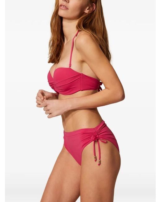 Twinset Pink Bas De Bikini À Lien De Resserrage