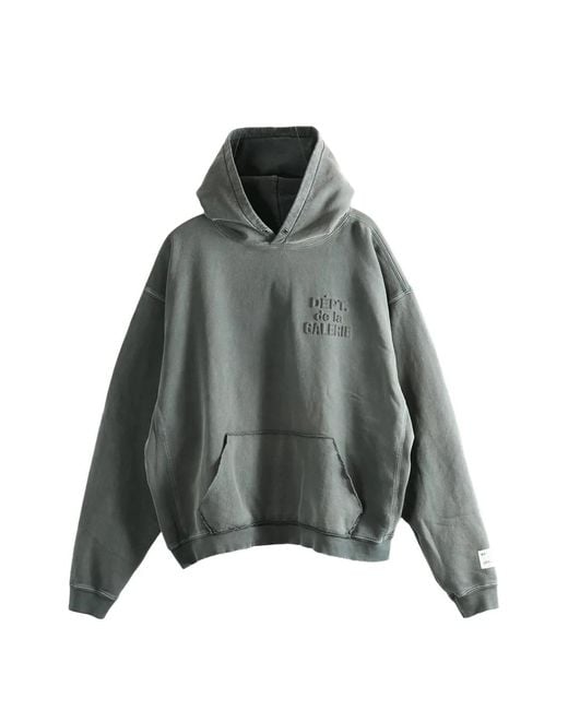 GALLERY DEPT. Gray Embossed Logo-Patch Hoodie