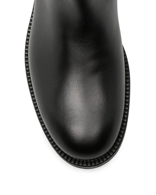 Liviana Conti Black Flat Leather Boots