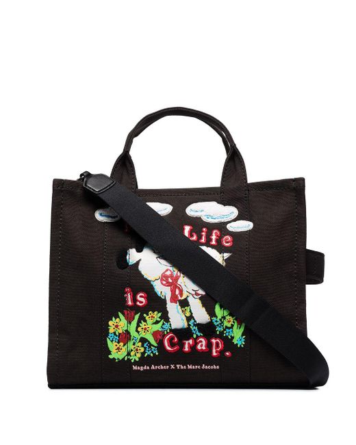 Marc Jacobs Black Magda Archer Edition Small Tote | Lyst