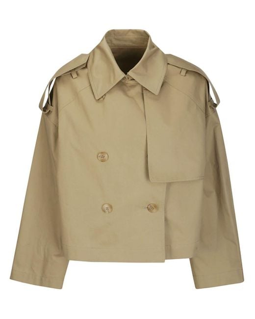 Juun.J Natural Double-breasted Trench Jacket