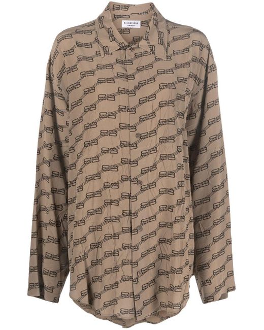 balenciaga monogram shirt
