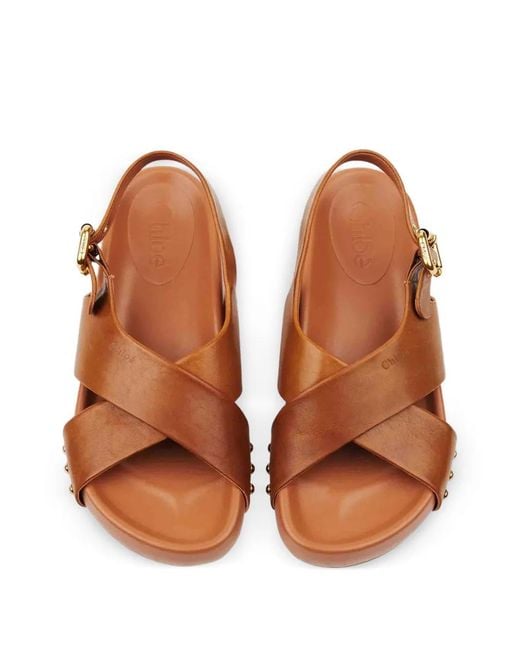 Chloé Brown Mae Sandal