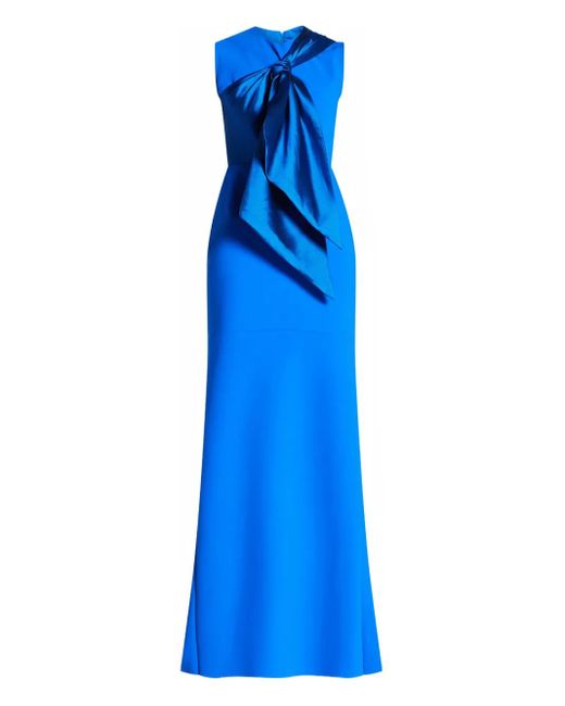 Greta Constantine Blue Saarinen Abendkleid mit Schleifendetail