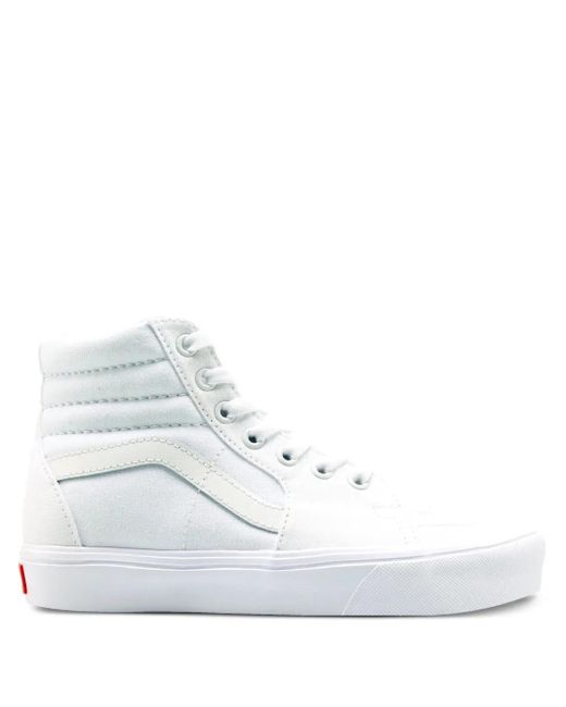 Vans Women's White Sk8 Hi Lite Classic Sneakers