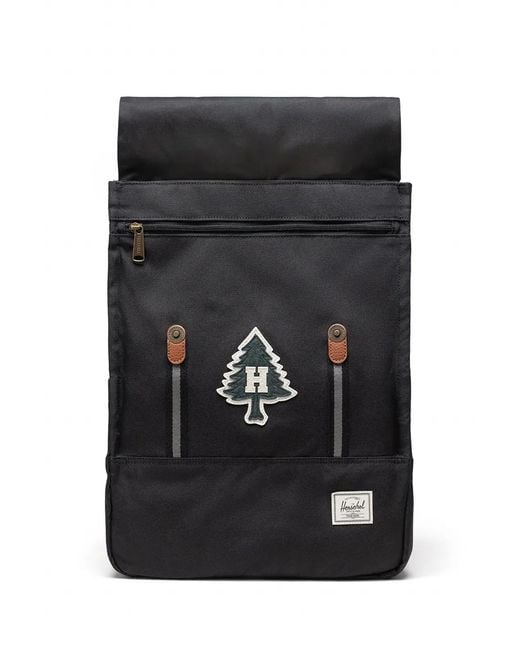 Herschel Supply Co. Black Survey Patch-Detail 20L Backpack