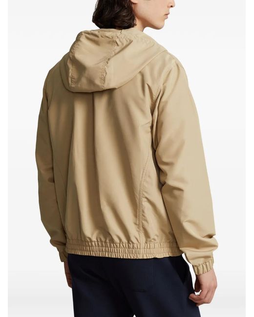 Polo Ralph Lauren Natural Hooded Logo-Embroidered Jacket for men