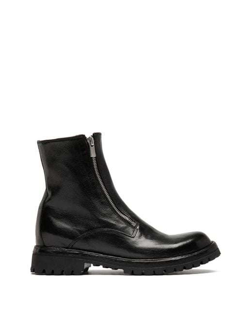 Officine Creative Black Bottines Loraine À Fermeture Zippée