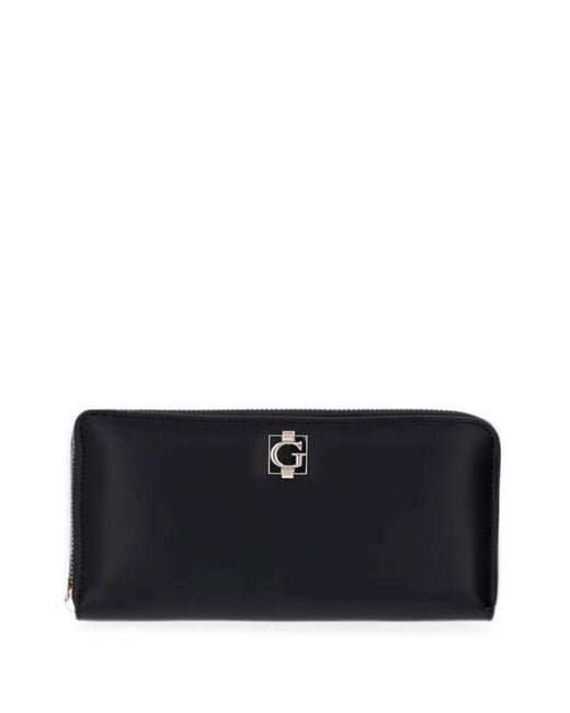 Guess Blue Audrey Logo-Detail Wallet