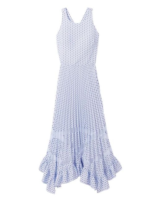 Claudie Pierlot Midi-Jurk Met Ruches in het White
