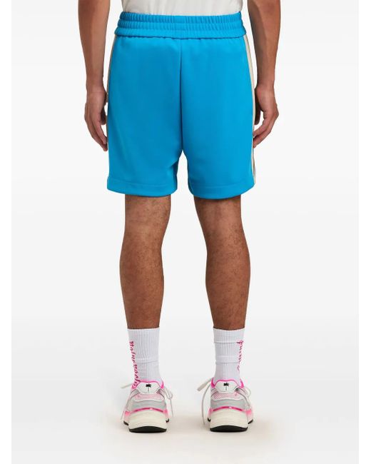 Palm Angels Joggingshorts Mit Logo-Print in Blue für Herren