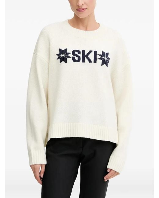 Helly Hansen White Graphic Sweater