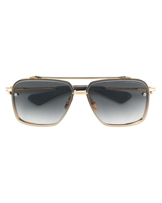 Dita Eyewear Metallic Oversized Geometric Sunglasses
