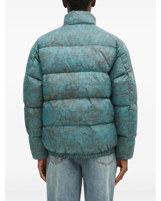 Thisisneverthat Blue Pertex Down Jacket for men