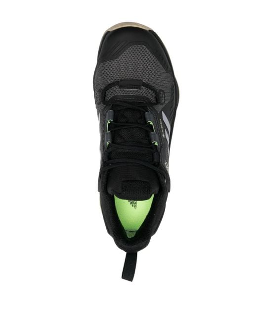 Adidas Black Panelled Low-Top Sneakers