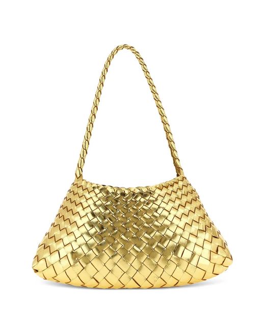 Dragon Diffusion Metallic Rosanna Hand-Woven Shoulder Bag