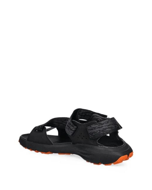 Timberland Black Touch-Strap Leather Sandals for men