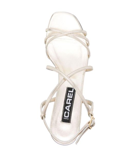 CAREL PARIS White Tango 70mm Sandals