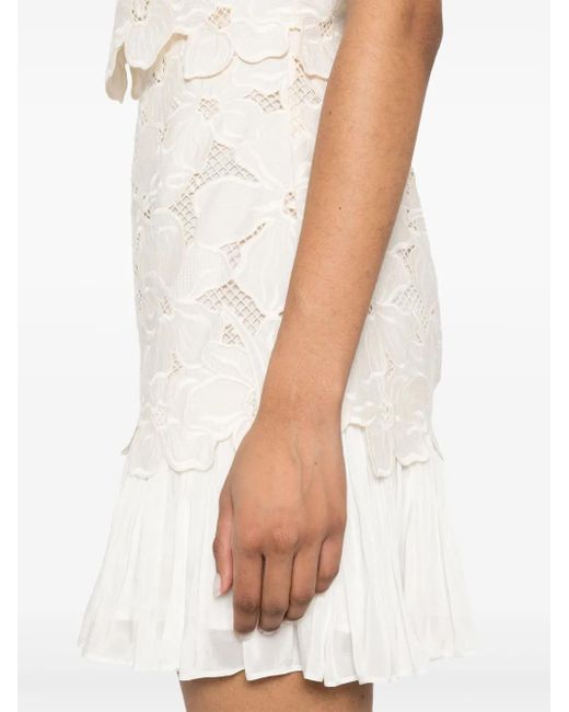 Sandro White Short Guipure Dress