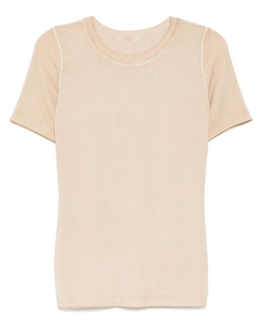 Uma Wang クルーネック トップ Natural