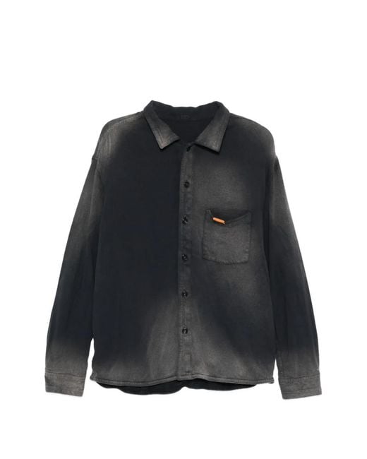 KHOKI Black Button Pocket Shirt for men