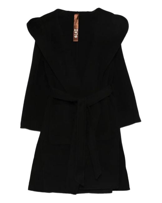 GLOX Belted Coat Black