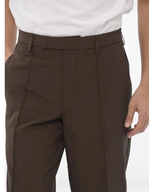 Neil Barrett Black Pintuck Slim-Fit Trousers for men
