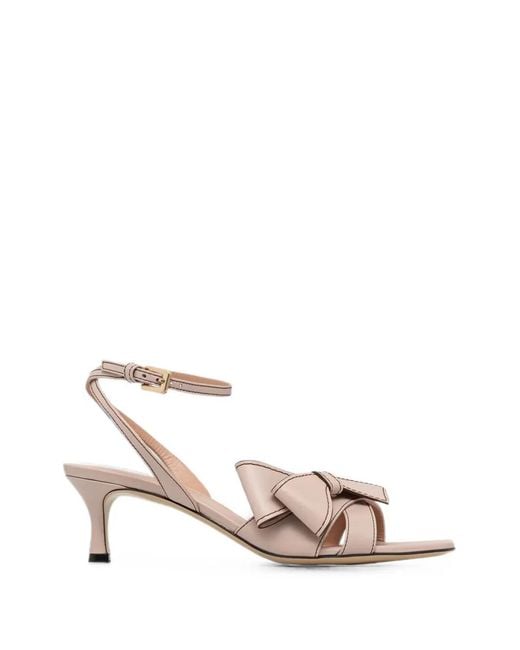Pollini Pink Butterfly Ankle-Strap Sandals